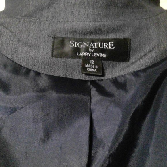 Signature by Larry Levine Size Light Weight Denim Skirt Suit - Picture 13 of 13